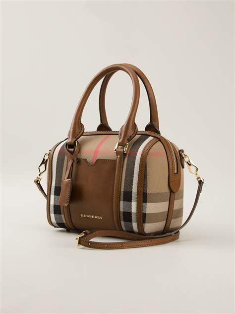 burberry medium leather bowling bag|burberry check mini bowling bag.